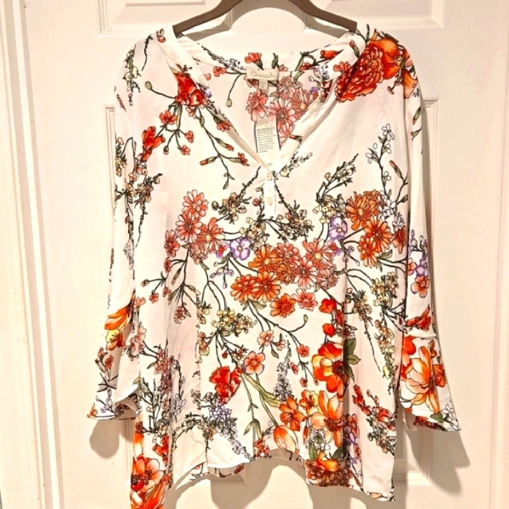 (New) Chenault Floral Blouse Size XL